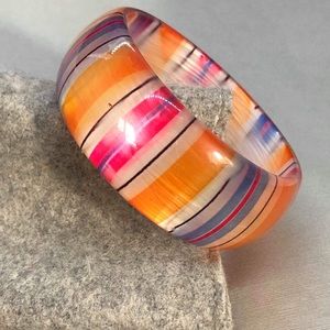 ❤️ two left! ❤️ plastic resin bracelet